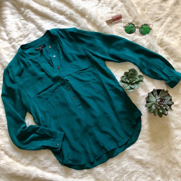 Banana Republic Tops - ‘Banana Republic’ Silk High-Low Blouse